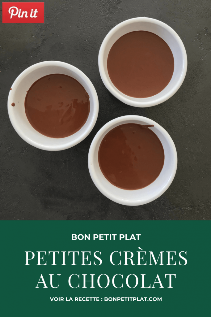Pinterest : Petites crèmes au chocolat