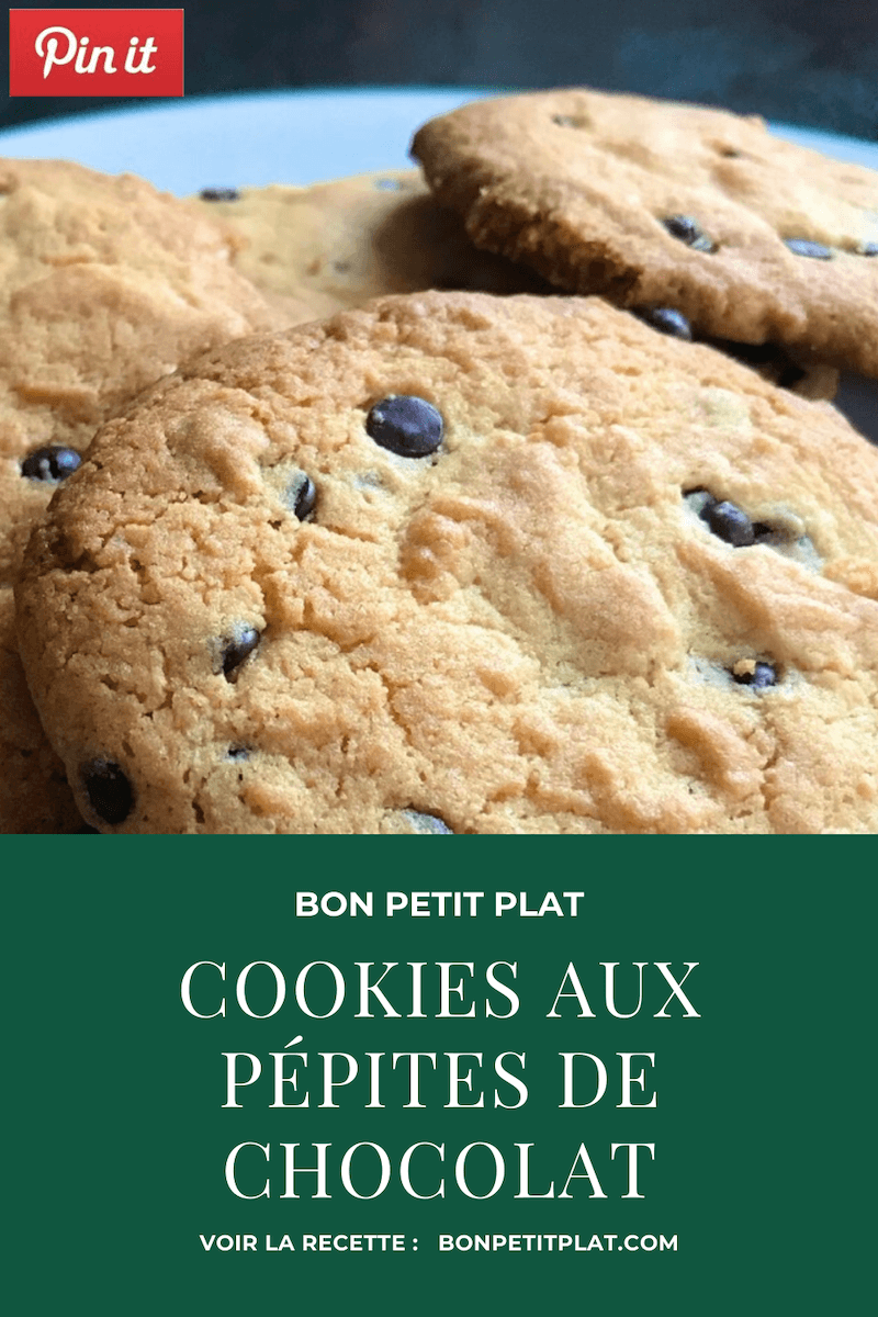 Cookies Aux Pépites De Chocolat - Bon Petit Plat