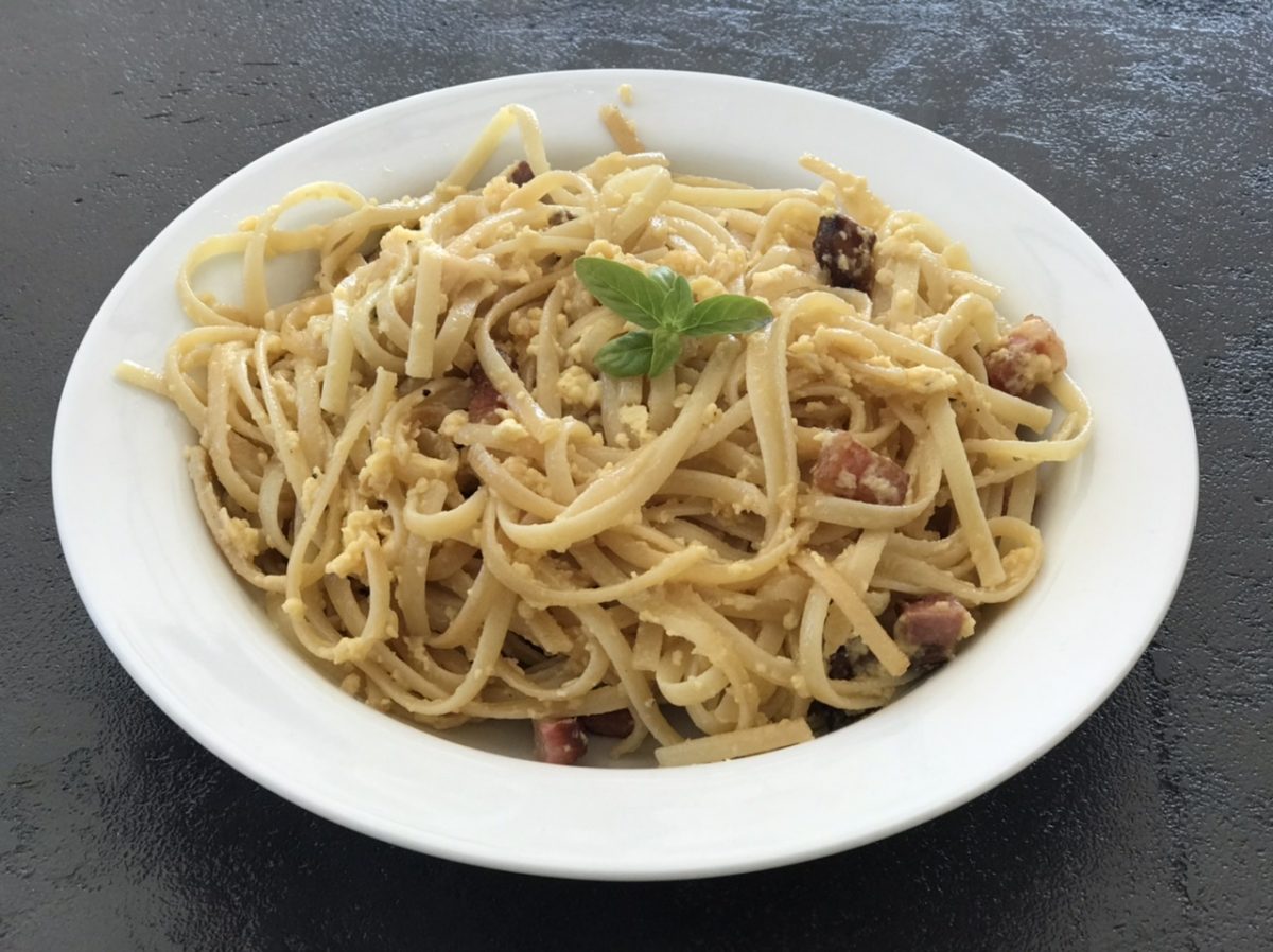 Spaghetti à la carbonara