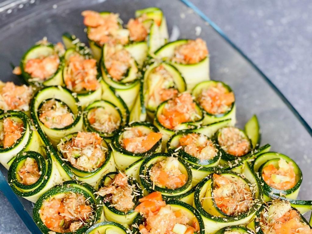 Roulés De Courgettes Farcies Au Poulet - Bon Petit Plat