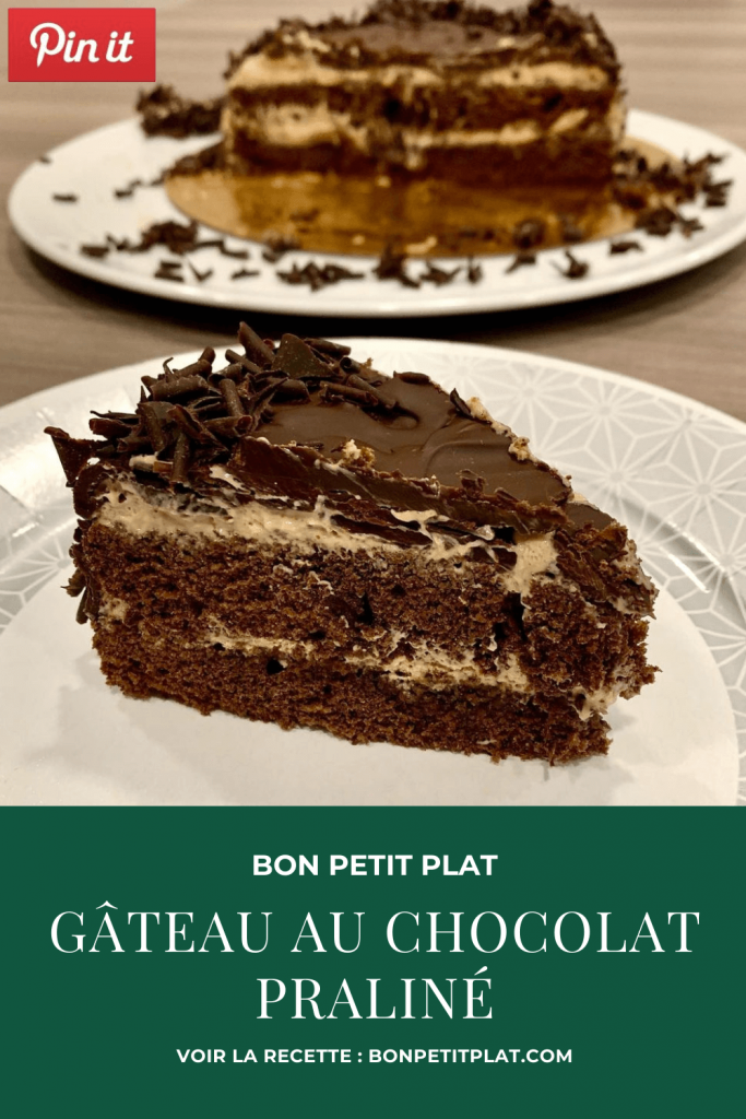 Pinterest : gâteau au chocolat praliné