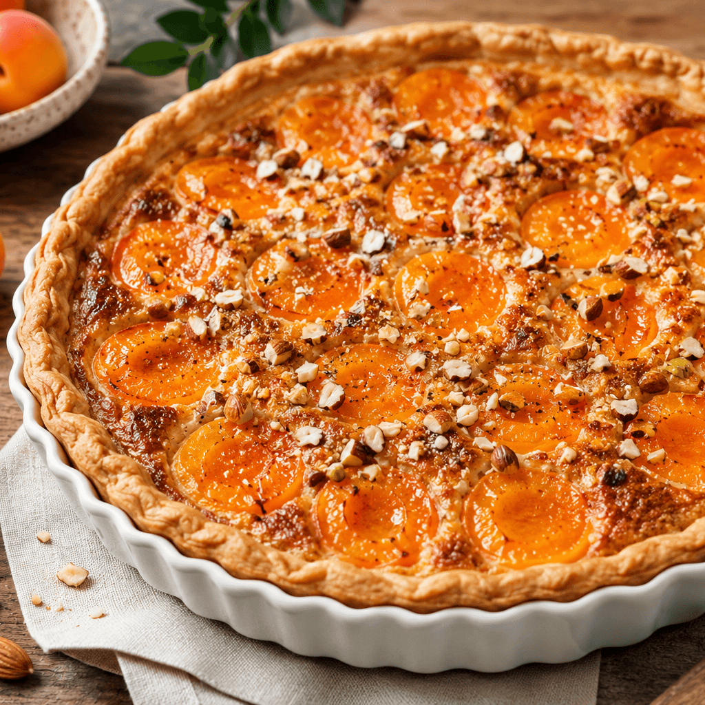 À la sortie du four, répartissez les fruits secs sur la tarte.